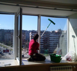 Мытье окон в однокомнатной квартире Грибановский